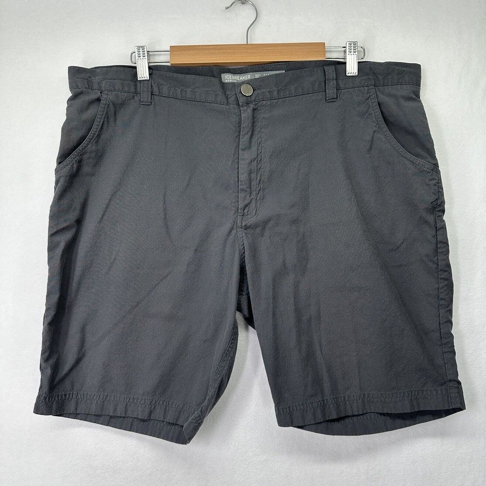 Icebreaker Shorts Merino Wool Cotton Lightweight Gray Men’s Sz 40